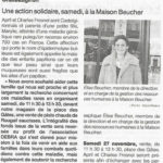 Une action solidaire, samedi, à la Maison BEUCHER